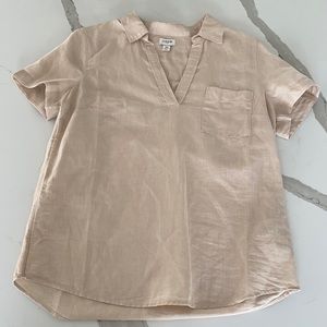 Jcrew linen cotton blend top
